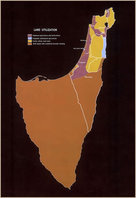 israel map 1968