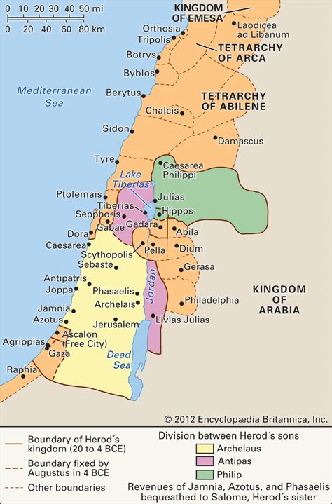 israel map in jesus day