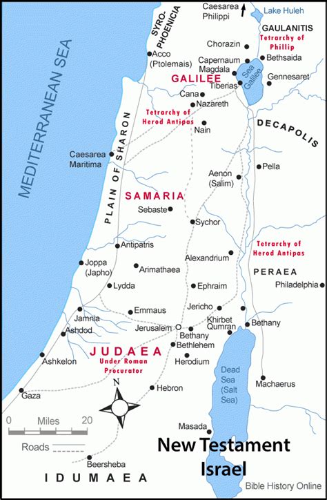 israel map new testament