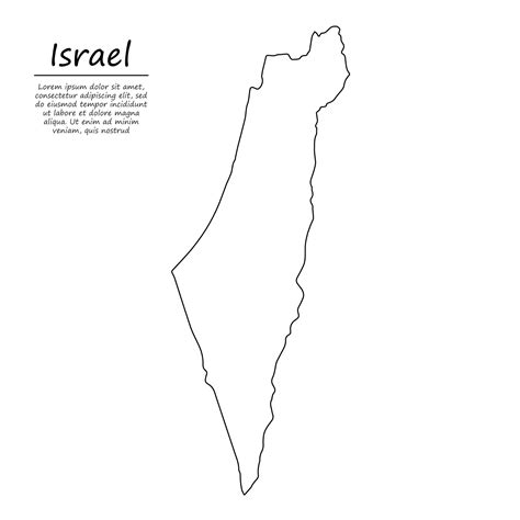 israel map outline