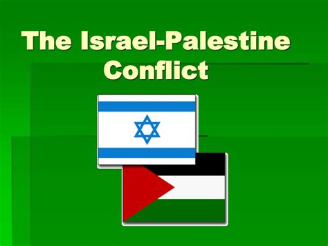 israel palestine conflict ppt