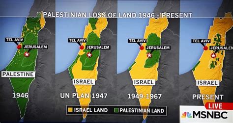 israel palestine map over the years