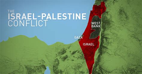 israel vs palestine map