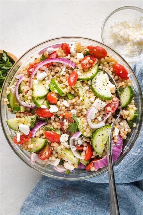 israeli couscous tomato cucumber salad