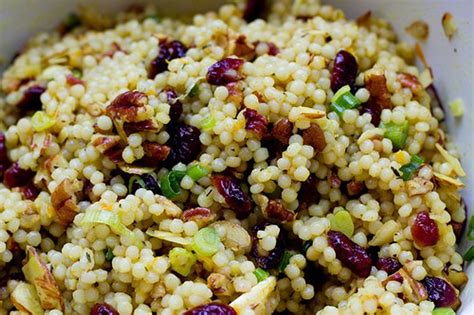 israeli couscous with cranberries and pecans
