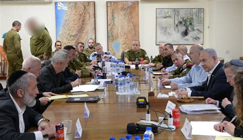 israeli war cabinet meeting