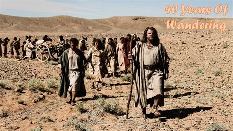 israelites walking through desert