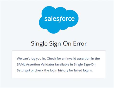 Salesforce Single Sign On