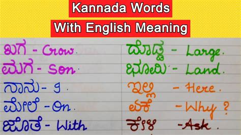 issuing meaning in kannada