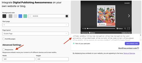issuu embed code example