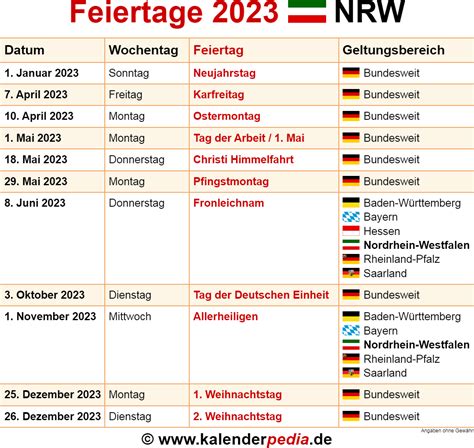 ist karfreitag in nrw feiertag