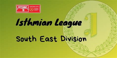 isthmian league south east division fixtures