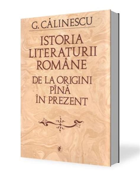 istoria literaturii romane calinescu pdf