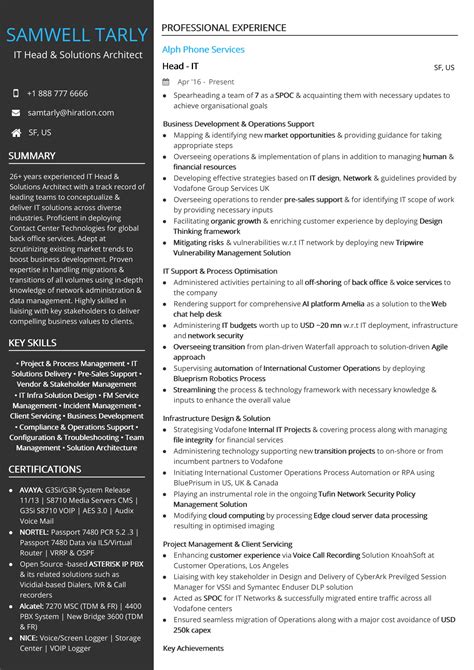 Head Chef Resume & Writing Guide +12 Templates 2020