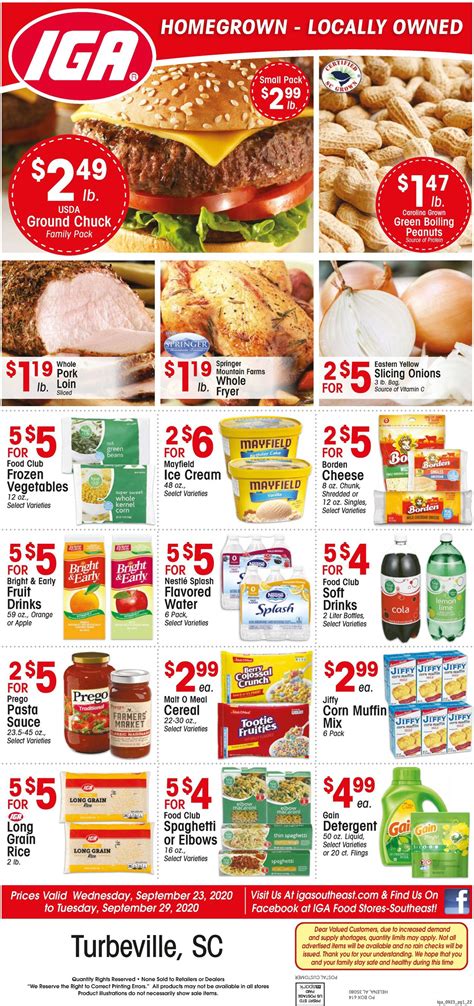 it's weekly grocery ads for quincy sc iga