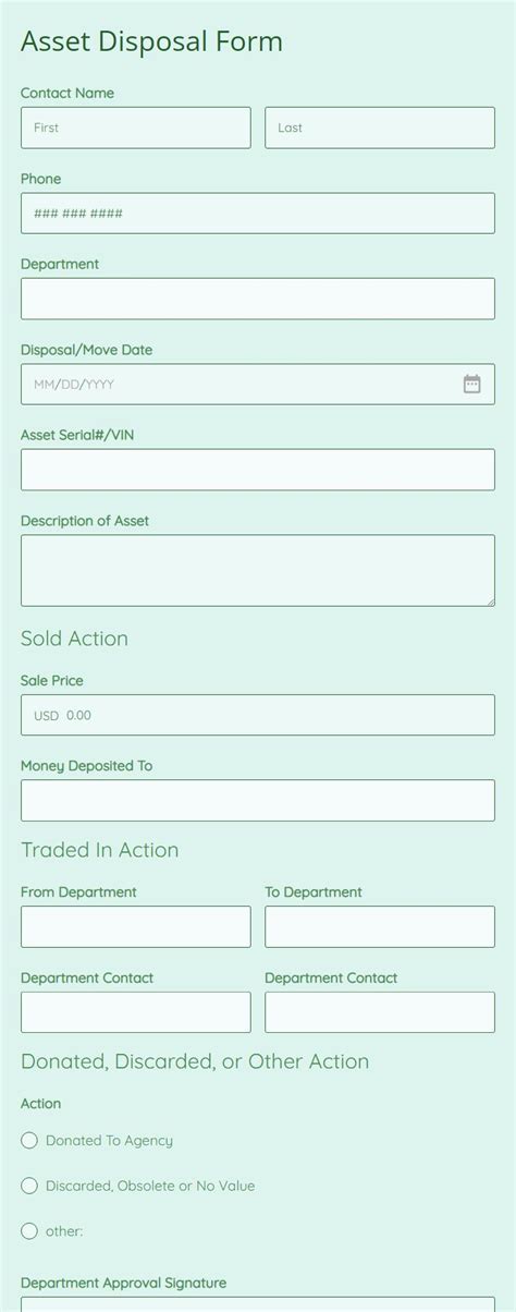 it asset disposal form template