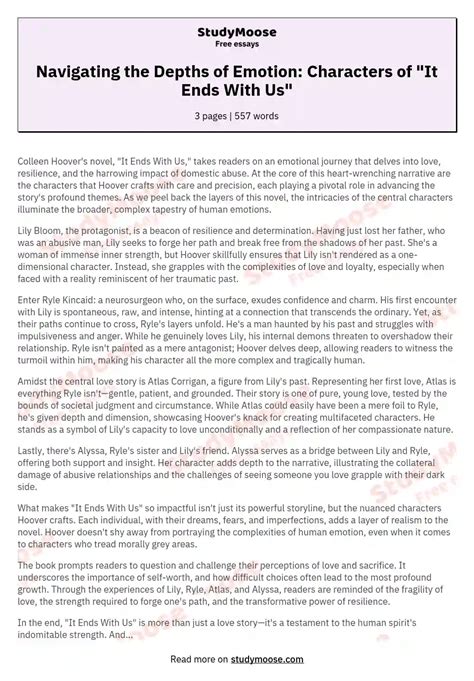 Viral It Ends With Us Essay Trending