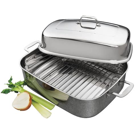 It Is A Large Rectangular Pan Often With A Lid And A Meat Rack