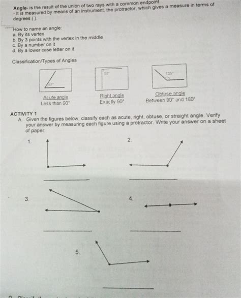 it is the union of two rays with a common endpoint answer
