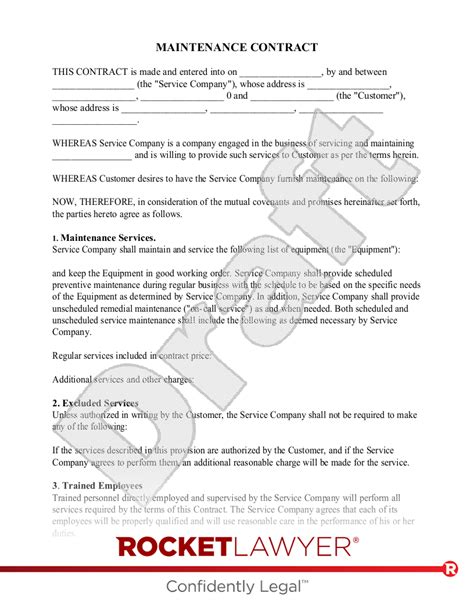 It Maintenance Contract Template SampleTemplatess SampleTemplatess