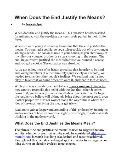 Penn Jillette Quote “The end never justifies the means because there