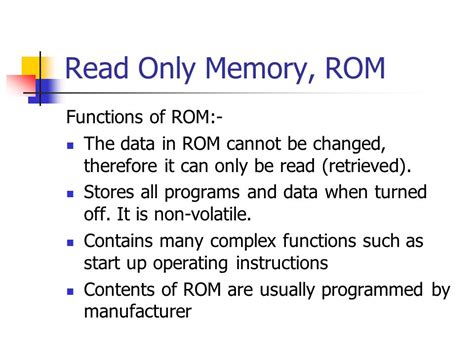 It Stores Instructions And Data That The Processor Accessed Directly