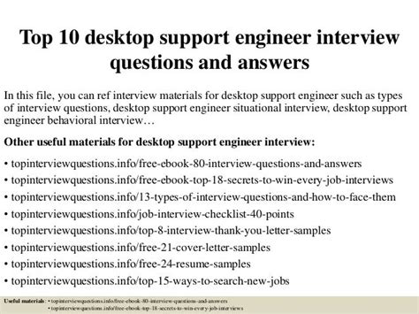 it support engineer interview questions and answers