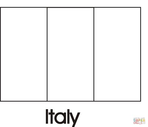 italia bandiera da colorare