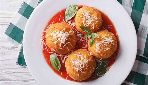 Italian Arancini Rice Balls With Marinara Sauce Baked () Vegan + Gluten Free