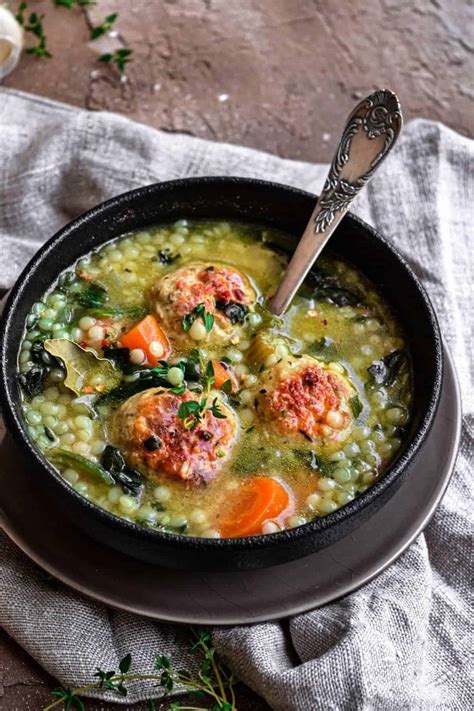 Easy Italian Wedding Soup with Chicken Meatballs » A Healthy Life For Me