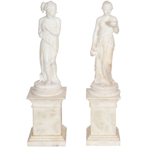 Italian Alabaster Statues