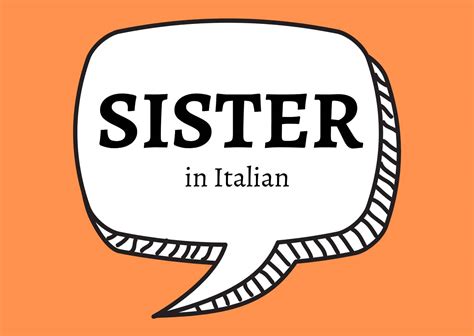 italian for little sister