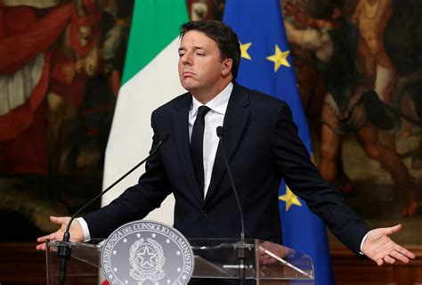 italian prime minister resigning