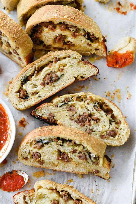 italian sausage bread with pizza dough