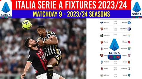 italian serie a fixtures today