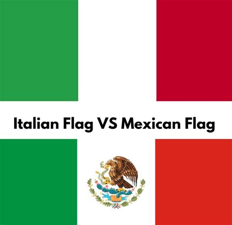 italian vs mexican flag