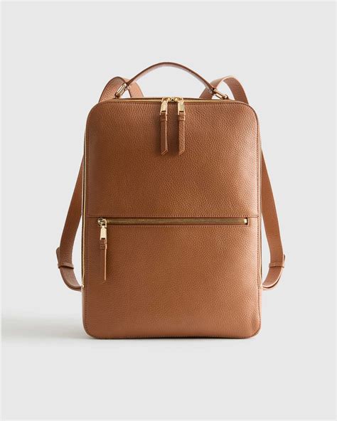 italian leather laptop backpack