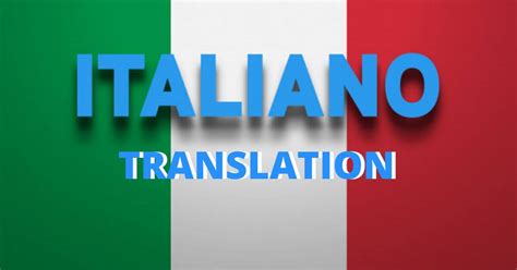 italiano translate