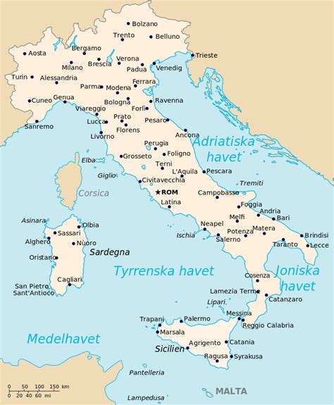 Italiens Karta På Svenska Karta 2020