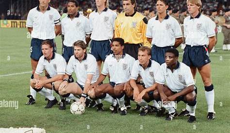 1990 World Cup Quarter Final match in Naples, Italy. England 3 v Stock