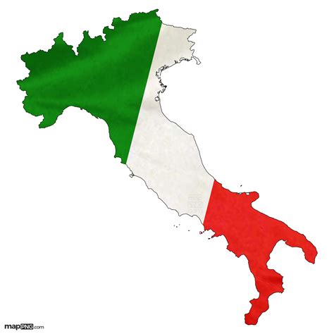 italy flag map png