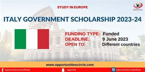 italy government scholarship 2024