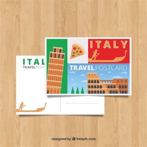 Italy Postcard Template