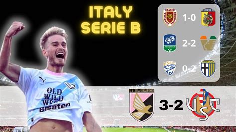 italy serie b results for yesterday