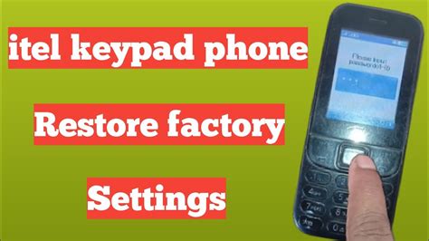 itel factory reset code without password