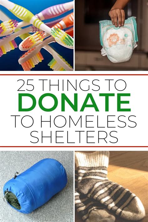 items to donate to homeless