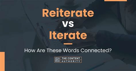 iterate vs reiterate definition