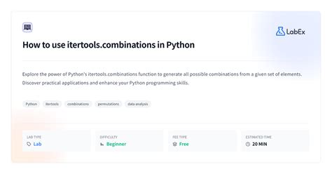 Itertools.combinations How To Use