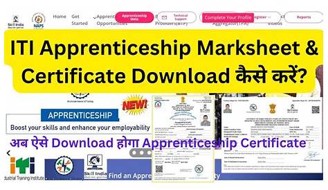 Iti Apprenticeship Certificate Goverment Industrial Training Institute Of India (ITI