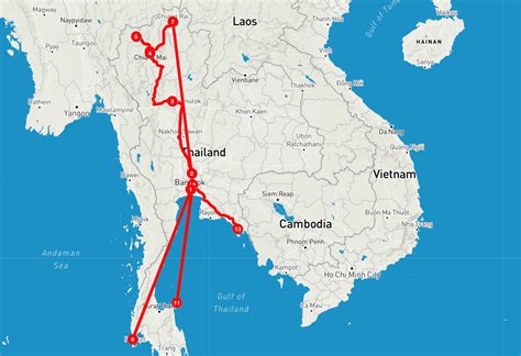 itinerario viaggio in thailandia